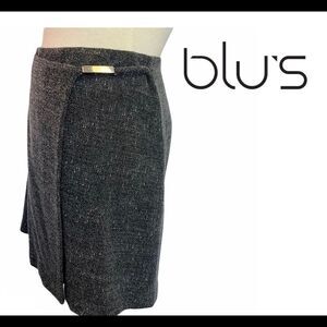 BLU’S Gray Wrap Skirt Sz 10